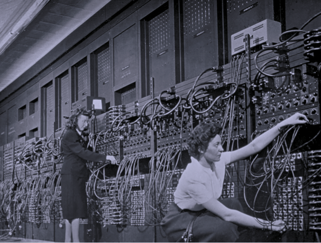 Computer operators with an Eniac